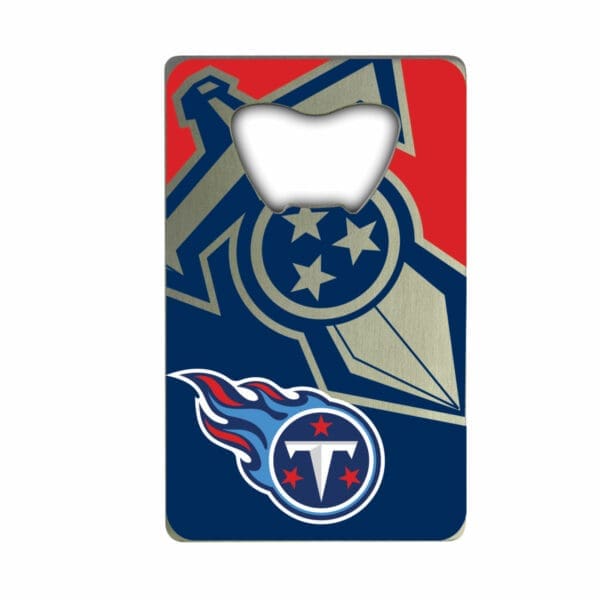 Tennessee Titans Credit Card Style Bottle Opener 2 x 3.25 1